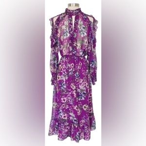 Zara Flower Print Maxi Dress